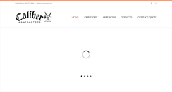 Desktop Screenshot of calibercontractors.com