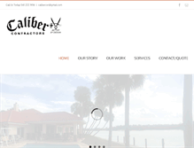 Tablet Screenshot of calibercontractors.com